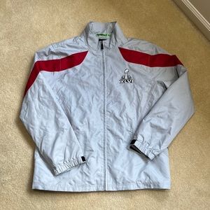 Men’s Size Large Super Bowl XLVI windbreaker, 2012